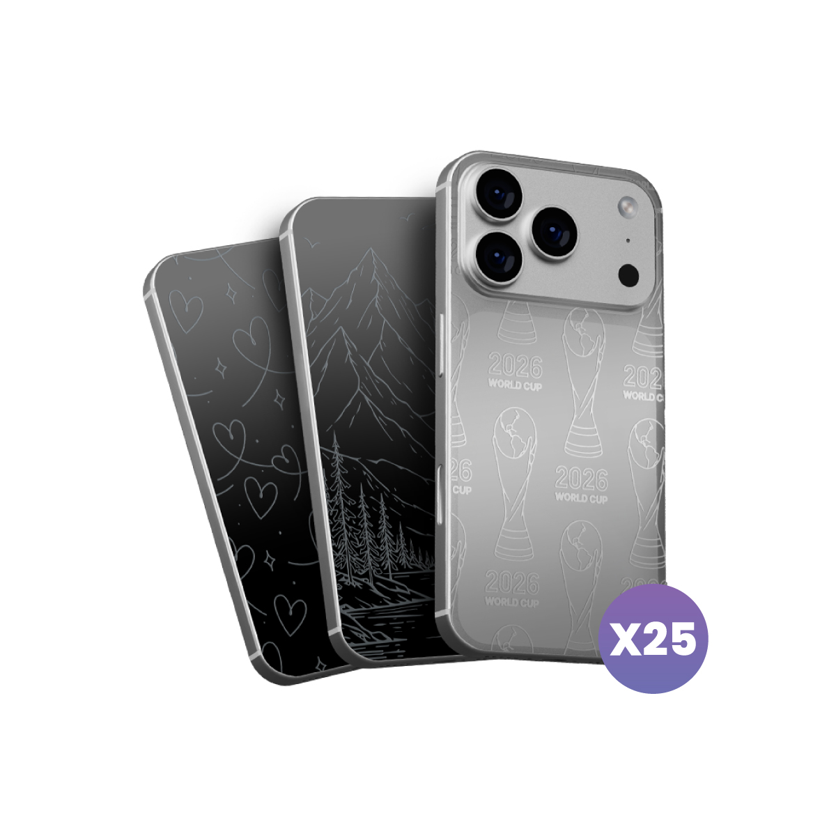 Pack X25 de Láminas Matte UV